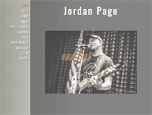 Tablet Screenshot of jordanpagemusic.com